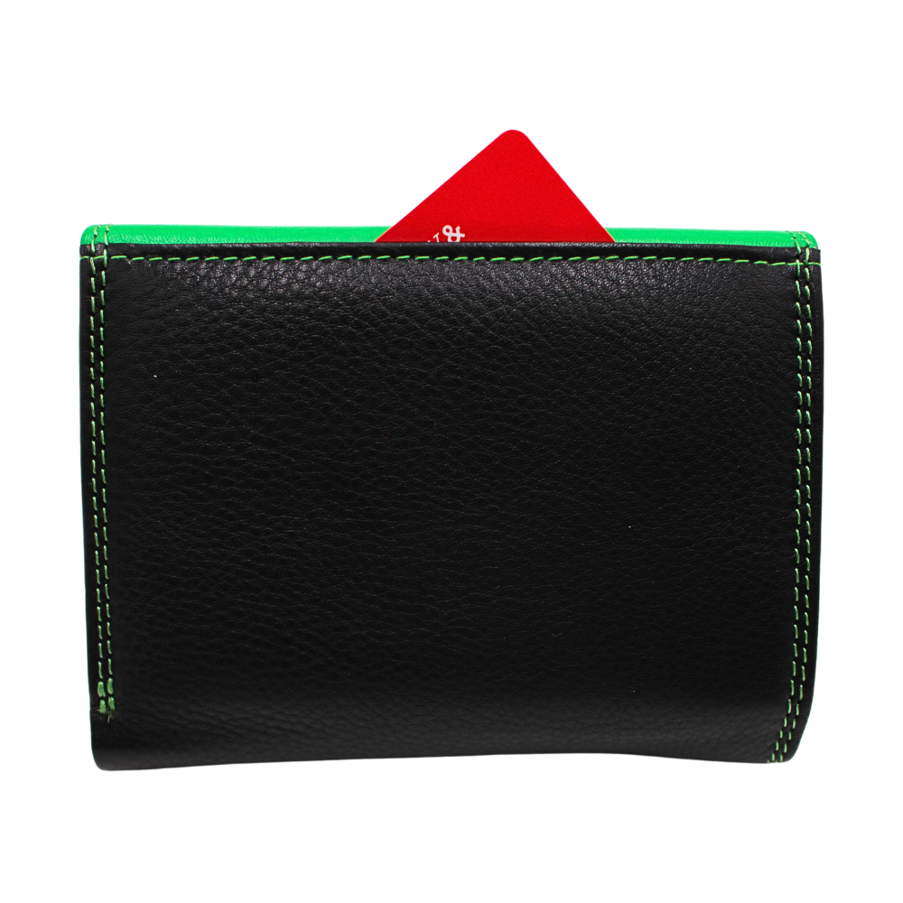Nappa-Leder Bicolor Damen Geldbörse (1251)