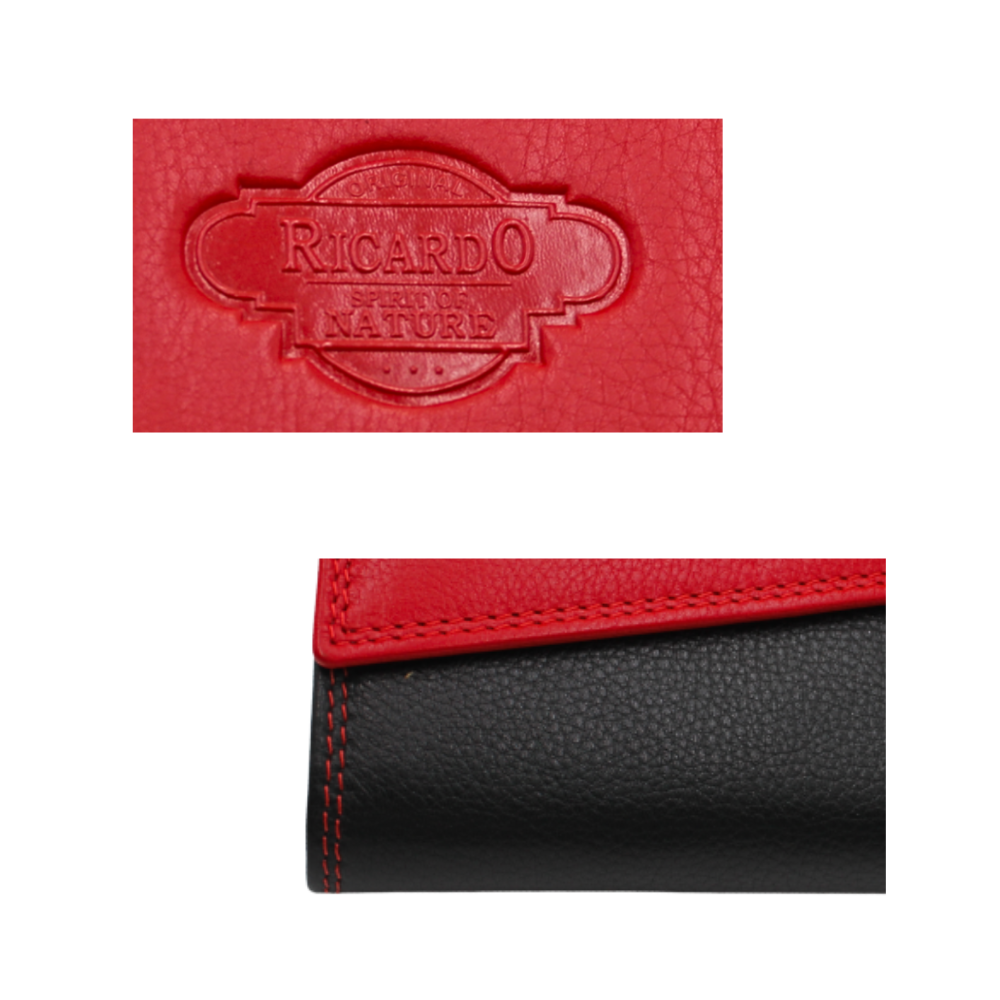 Nappa-Leder Bicolor Damen Geldbörse (1251)