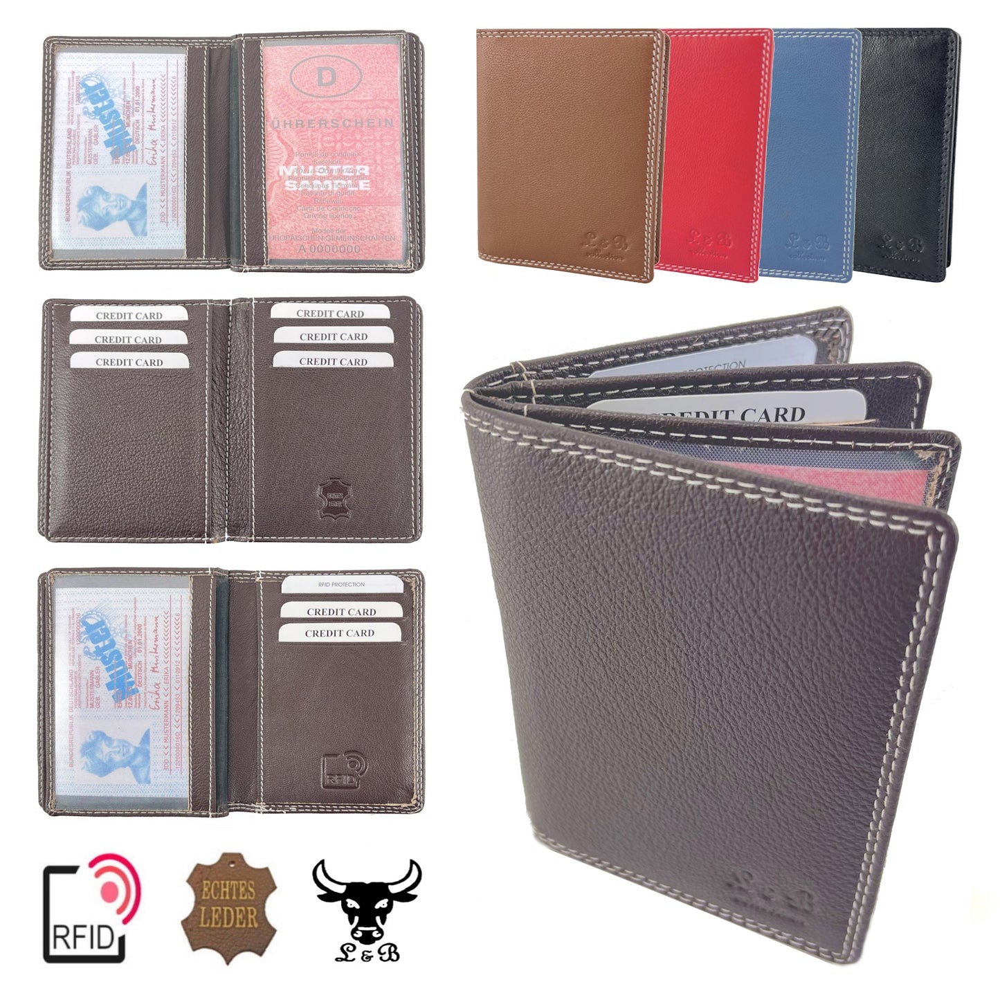 Softleder Karten- / Ausweishülle (2397)