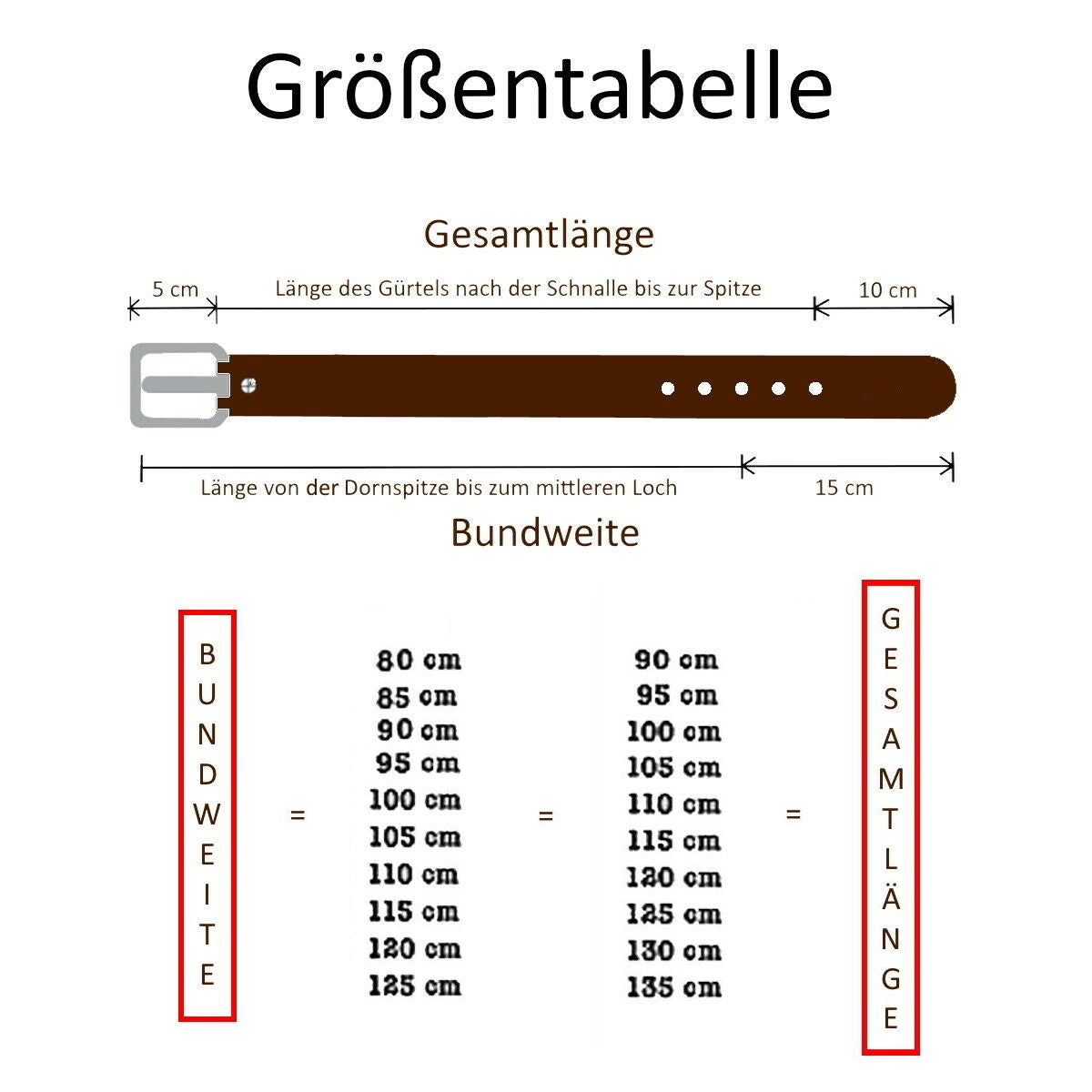 Büffelleder Gürtel (A2223 brown)
