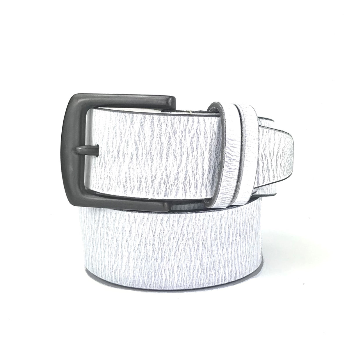 Büffelleder Gürtel (BWC-3259 white)