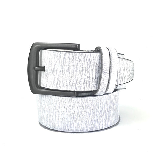 Büffelleder Gürtel (BWC-3259 white)