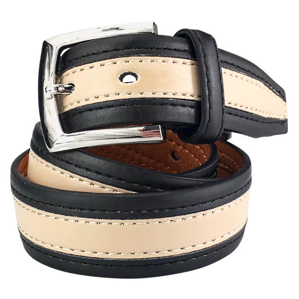 Fashiongürtel Herren (LB-12 black/white)