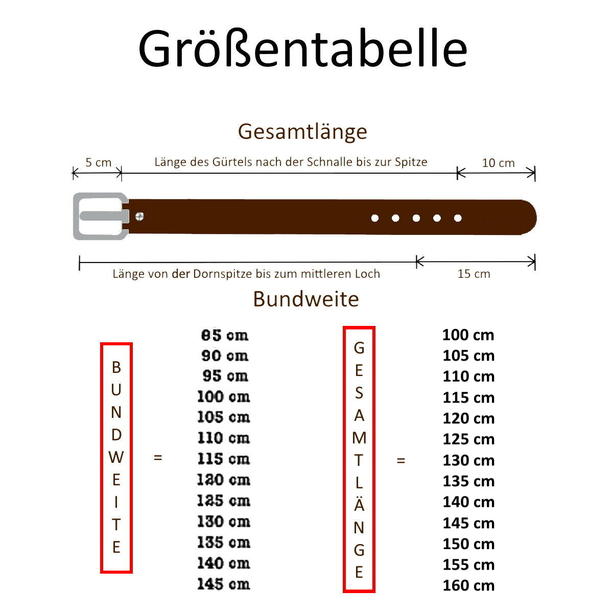 Fashiongürtel Herren (LB-05 brown) bis zu 160cm